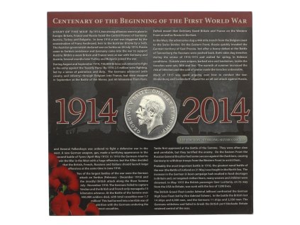 Velká Británie, AE medaile George V. - Great war, 1914/2014, stav 0/0