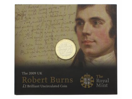 Velká Británie, AE pamětní medaile Rober Burns, 2009, stav 0/0