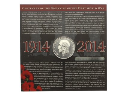 Velká Británie, AE medaile George V. - Great war, 1914/2014, stav 0/0