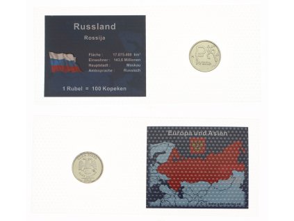 Rusko, 1 Rubl v dárkovém balení, 2014, stav 0/0