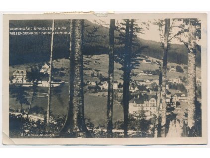 66 - Trutnovsko, Špindlerův Mlýn, celkový pohled, cca 1926