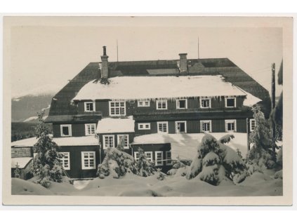 66 - Trutnovsko, Krkonoše, Hotel Černá bouda, Schwarzschlagbaude, 1935