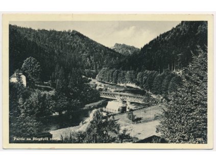 58 - Semilsko, partie na Riegrově turistická stezce, cca 1935