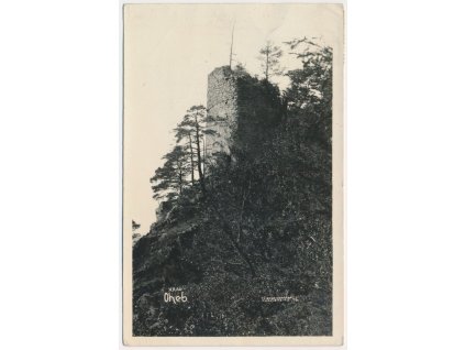 10 - Chrudimsko, Oheb, zřícenina hradu, cca 1941