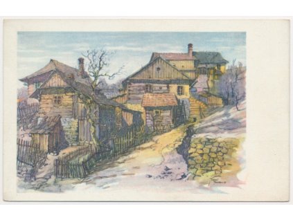 39 - Novojičínsko, Štramberk, Chalupy "Na kopci", cca 1928