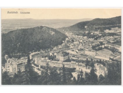 25 - Karlovy Vary (Karlsbad), celkový pohled - totalansicht, cca 1924