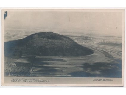 33 - Litoměřicko, Říp, pohled z letadla, cca 1923