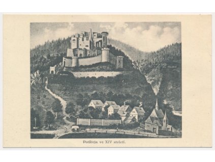 57 - Rychnovsko, Potštejn v XIV. století, cca 1925