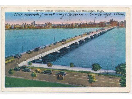 USA, Harvard Bridge between Boston and Cambridge, cca 1936