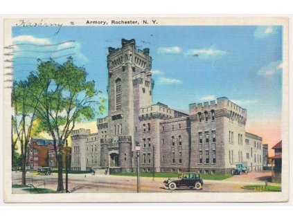 USA, Rochester, Armory - kasárny, cca 1936