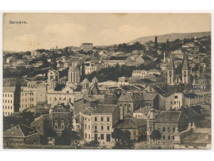 Bosna a Hercegovina, Sarajevo, celkový pohled, cca 1916