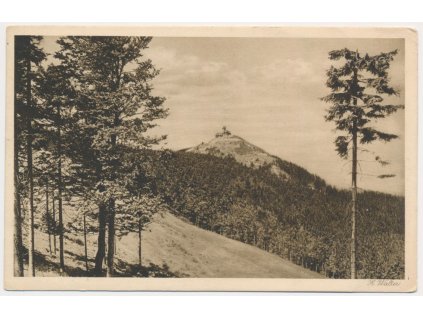 32 - Liberecko, Ještěd, Jeschken vom Kressbornhau, cca 1925