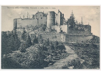 60 - Strakonicko, Šumava, zřícenina hradu Helfenburk, cca 1928