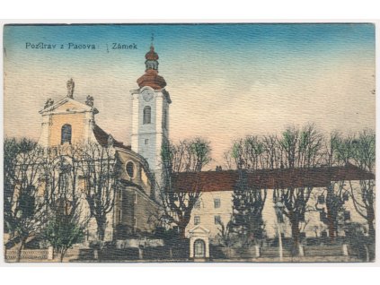 45 - Pelhřimovsko, Pacov, zámecká partie, cca 1923