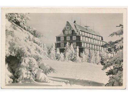 66 - Trutnovsko, Krkonoše, Černá hora, Sokolská bouda, cca 1952