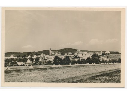 13 - Českokrumlovsko, Křemže, celkový pohled, cca 1955