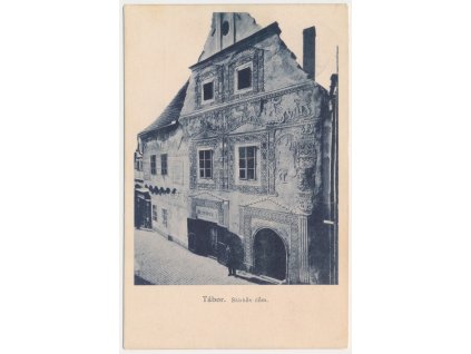 64 - Tábor, Stárkův dům, oživená partie, cca 1933