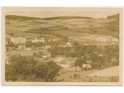 60 - Strakonicko, Volyně, celkový pohled, cca 1950