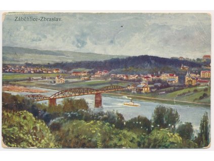 49 - Praha, Záběhlice - Zbraslav, celkový pohled, cca 1913