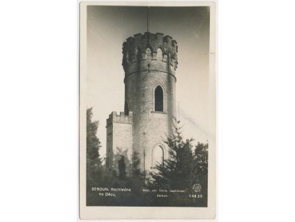 02 - Beroun, rozhledna na Dědu, cca 1930