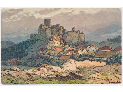 28 - Klatovsko, Šumava, hrad Rábí, cca 1909