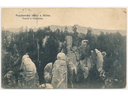 22 - Jičínsko, Prachovské skály, Partie u Trosteina, cca 1911