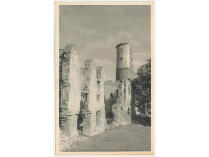 36 - Mladoboleslavsko, Zvířetice, zřícenina hradu, cca 1930