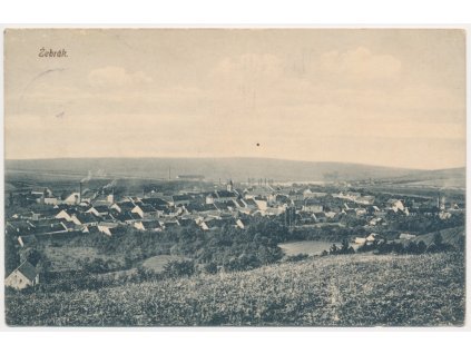 02 - Berounsko, Žebrák, celkový pohled na město, cca 1918