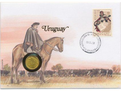 Uruguay,mincovní dopis o rozměru 12,7 x 17,7 cm,1998,sběratelský stav
