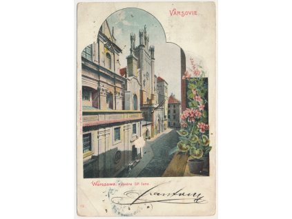 Polsko, Varšava (Warszawa), Katedra św. Jana Chrzciciela, cca 1901