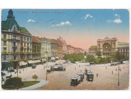 Maďarsko, Budapešť (Budapest), Keleti pályaudvar, cca 1915