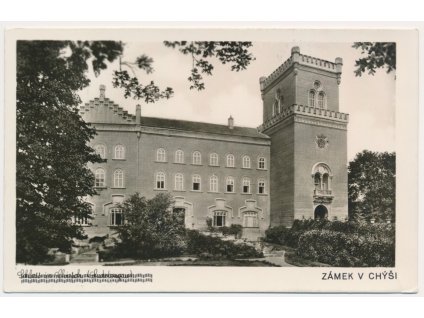 25 - Karlovarsko, Chyše, Zámek, cca 1946