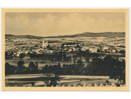 60 - Strakonicko, Bavorov, celkový pohled, cca 1955