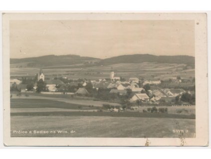 54 - Příbramsko, Prčice a Sedlec, celkový pohled, cca 1940