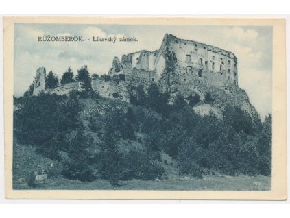Slovensko, Ružomberok, Likavský zámok, cca 1927