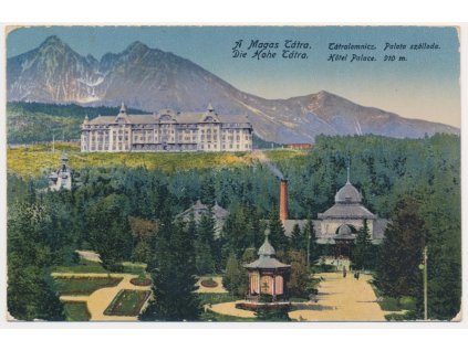 Slovensko, Tatranská Lomnica, Hotel Palace, cca 1923