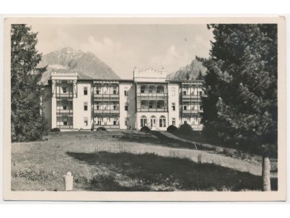 Slovensko, Vysoké Tatry, Tatranská Polianka, Sanatorium Dr. Guhra, 1948