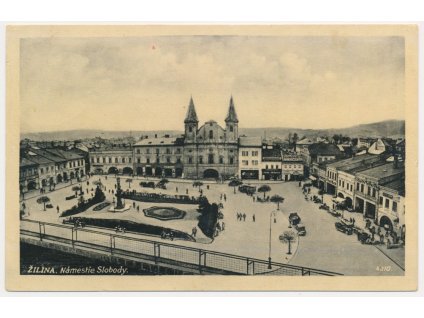 Slovensko, Žilina, Námestie Slobody, cca 1934