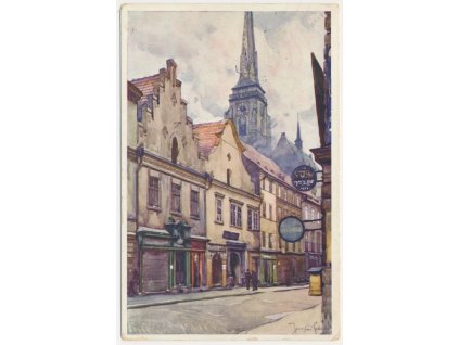 47 - Plzeň, Rieger Gasse, Riegrova ulice, cca 1912