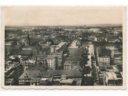 43 - Ostrava, Moravská Ostrava, celkový pohled, cca 1940