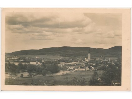 46 - Písek, celkový pohled na město, cca 1943