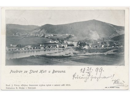 02 - Berounsko, Stará Huť, celkový pohled, 1899