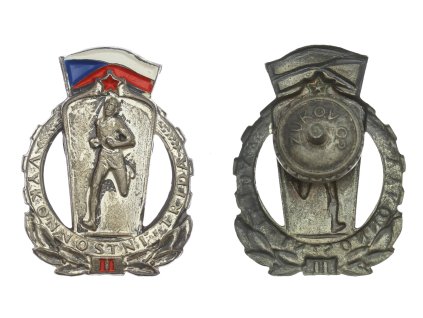 ČSSR, AE sportovní odznak II. výkonnostní třída, šroubovací, značeno výrobcem ZUKOV, stav 1/1