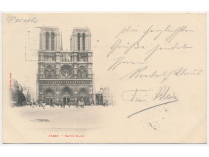 Francie, Paříž (Paris), Notre Dame, cca 1900