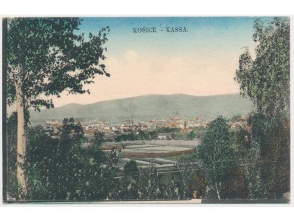 Slovensko, Košice (Kassa), celkový pohled, cca 1919