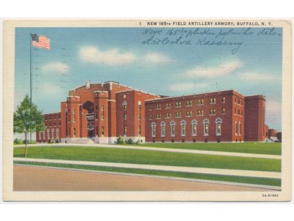 USA, Buffalo, New 165th Field Artillery Armory, cca 1936
