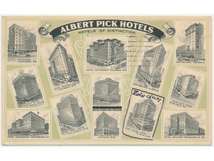 USA, Albert Pick Hotels, 13-ti záběr, cca 1936
