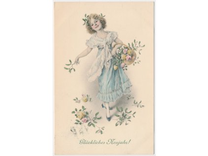 Novoroční přání, Glückliches Neujahr!, cca 1907
