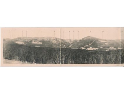 66 - Krkonoše, Panorama Krkonoš, cca 1925
