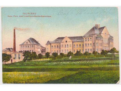 59 - Sokolov (Falkenau), Kaiser Franz Josef I.-Jubiläums Bezirks Krankenhaus, cca 1912
